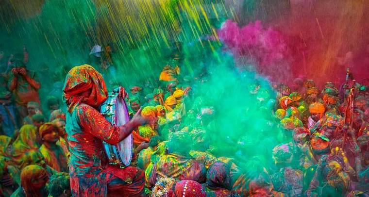 Large best places to celebrate holi in india