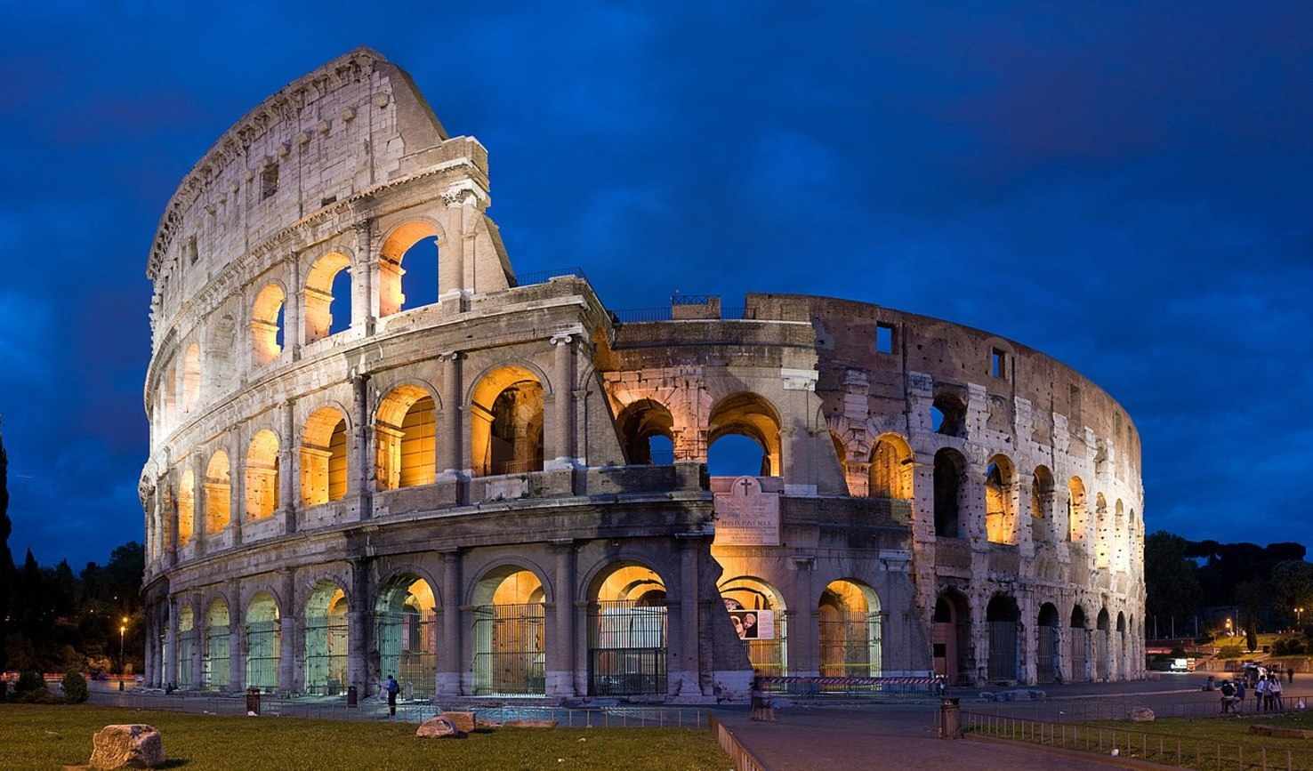 Large colosseum in rome