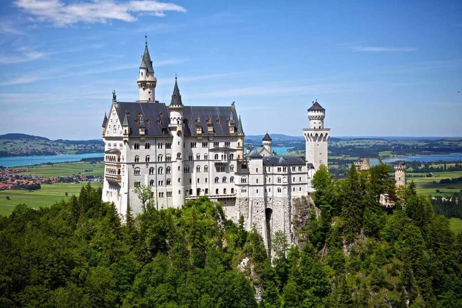 Large neuschwanstein castle