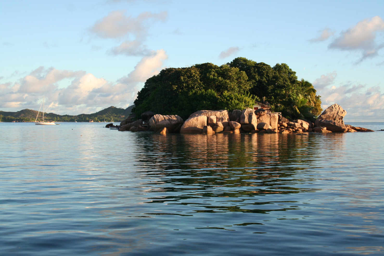 Large chauve souris island  near praslin island  seychelles