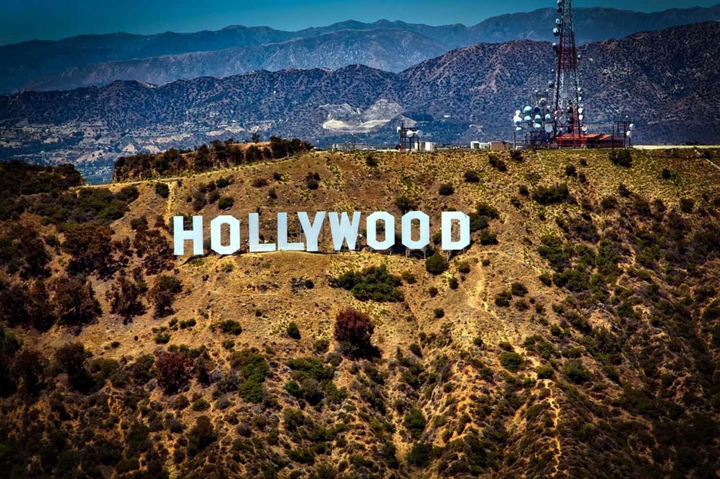 Large hollywood sign