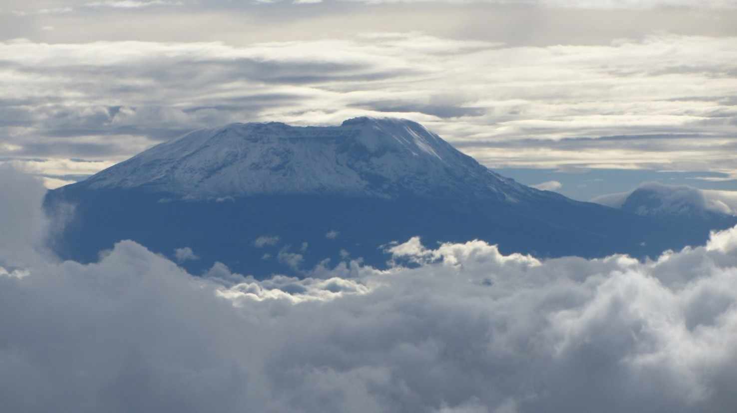 Large kilimanjaro tanzania mountain
