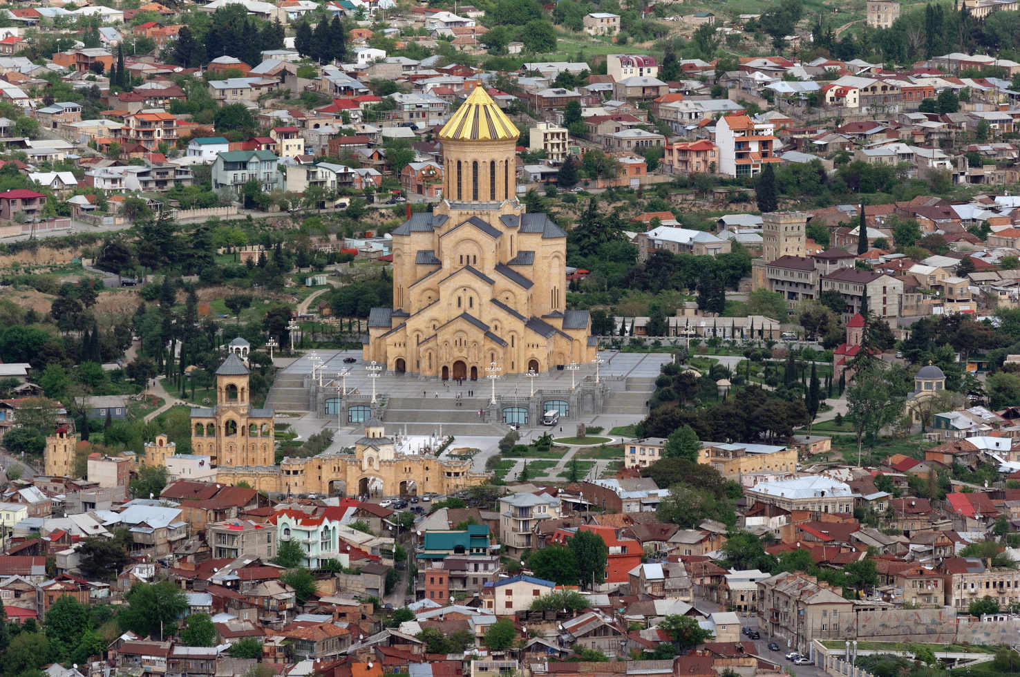 Large tbilisi holy trinity cathedral  sameba 