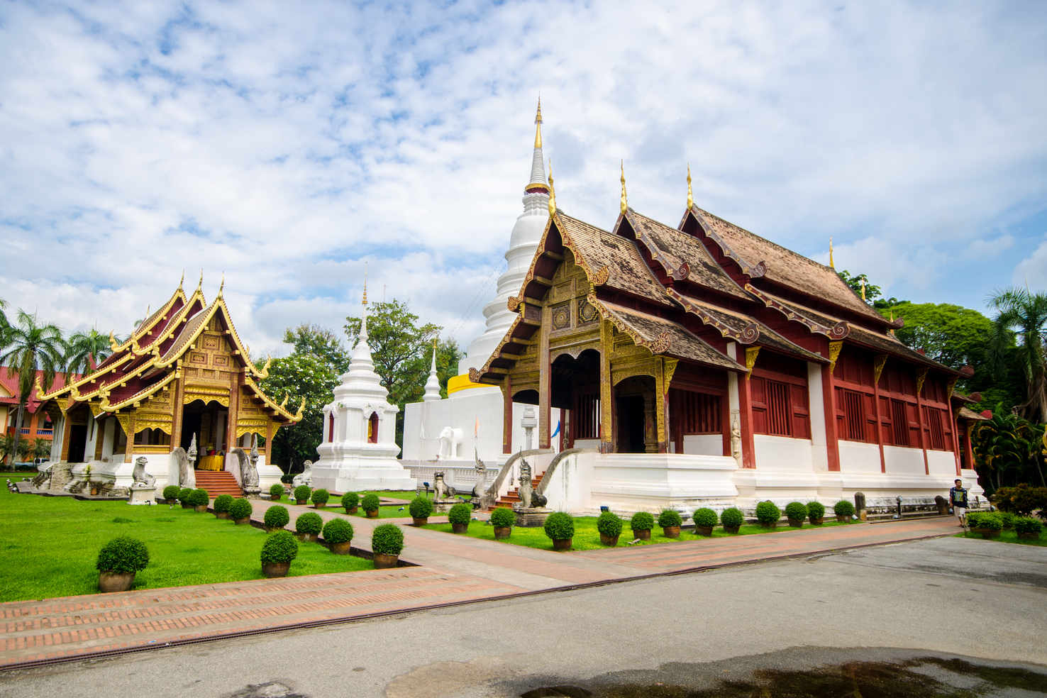 Large ordination hall of wat phra singh   chiangmai   thailand