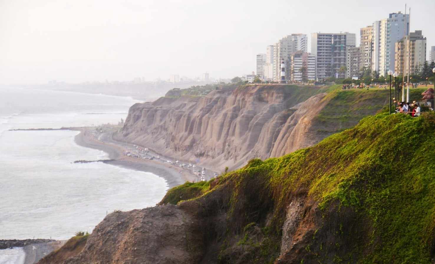 Large lima cliff strewn coast