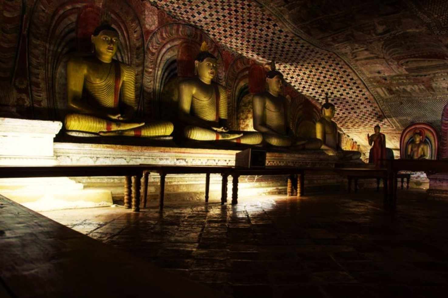 Large dambulla cave temple